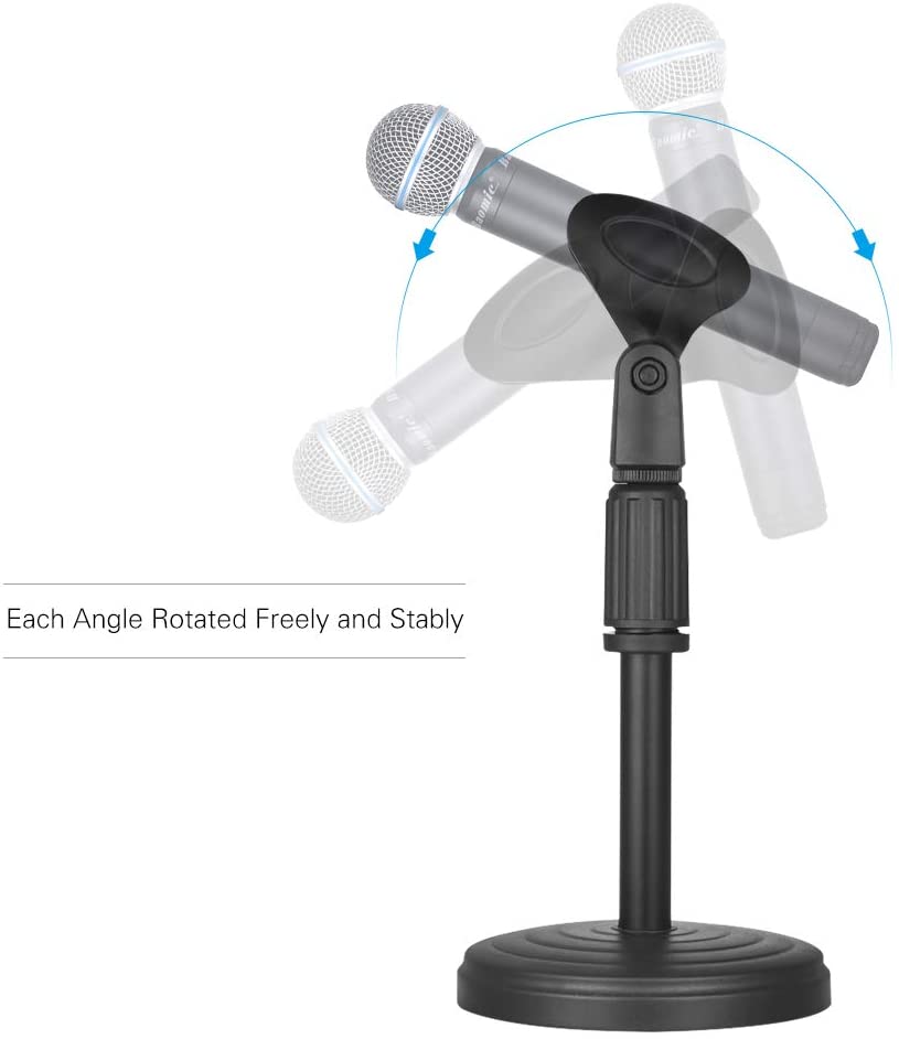 Microphone Stand Foldable ستاند مايكروفون صغير وقابل للطي 1 Microphone Stand Foldable ستاند مايكروفون صغير وقابل للطي