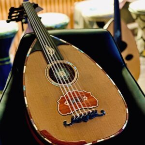 عود طراز شامي فاخر صوته فخم + ‎شهادة الضمان الذهبي + دورات تعليم وتنمية مهارات العزف لجميع المستويات مجانا