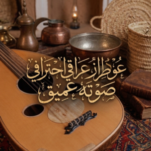 وتريات 27 عود طراز عراقي احترافي صوته عميق + شهادة الضمان الذهبي + دورات تعليم وتنمية مهارات العزف لجميع المستويات مجانا