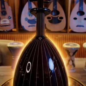 عود زرياب طراز عراقي احترافي خشب سيسم صوته شجي وطربي + شهادة الضمان الذهبي + دورات تعليم وتنمية مهارات العزف لجميع المستويات مجانا